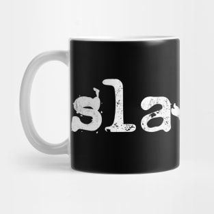 Slacker - 90s Style Typographic Font Design Mug